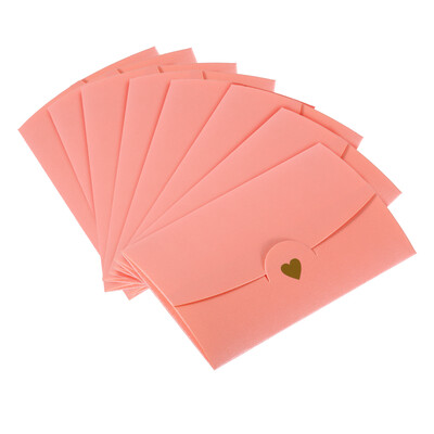 20 kom 10,5*7 cm biserno obložen papir Mini omotnica Mali držač poklon kartice Retro zlatno srce Poslovne omotnice za vjenčanje
