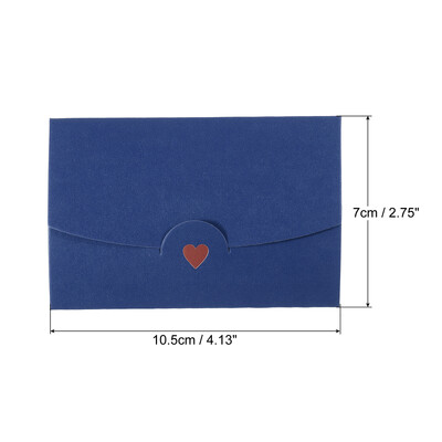 20 kom 10,5*7 cm biserno obložen papir Mini omotnica Mali držač poklon kartice Retro zlatno srce Poslovne omotnice za vjenčanje