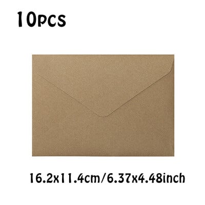 10 vnt/stal. Aukštos kokybės vokai smulkaus verslo reikmenys 16,2x11,4 cm 120 g popieriniai kvietimai atvirukai Laiškai Vestuvių raštinės reikmenys