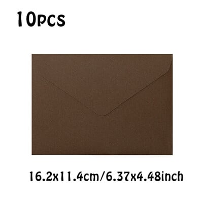 10 vnt/stal. Aukštos kokybės vokai smulkaus verslo reikmenys 16,2x11,4 cm 120 g popieriniai kvietimai atvirukai Laiškai Vestuvių raštinės reikmenys