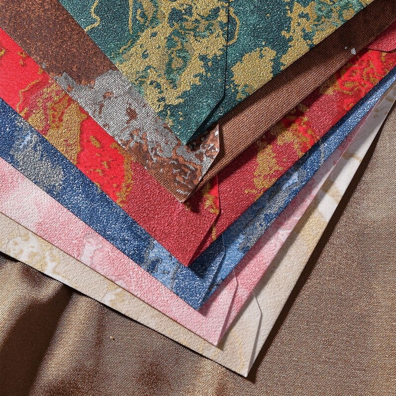 10 vnt/pak. 11,2x16,2 cm Verslo popieriniai vokai dovanų kortelių pakavimui Marmuro spauda Žalia raudona pilka raidžių vokai