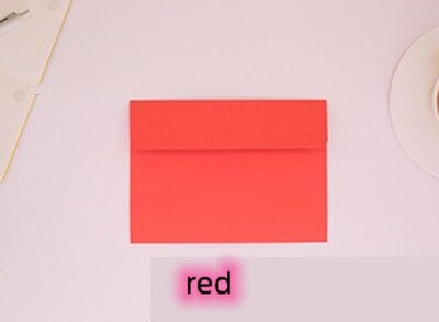 10tk/pakk 13,3x18,4cm punane ümbrik jõukollakas roheline värviline kirjapaberist ümbrikud kingituste fotokottide pakendamiseks