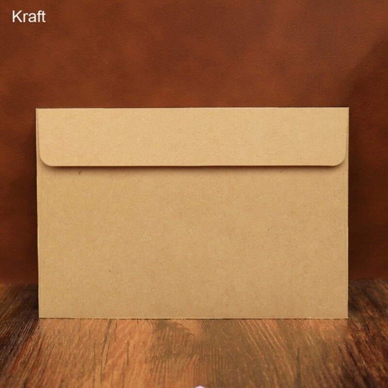 10 listova vintage koverti Set za A6 papire Kuverta za pozivnice za vjenčanje