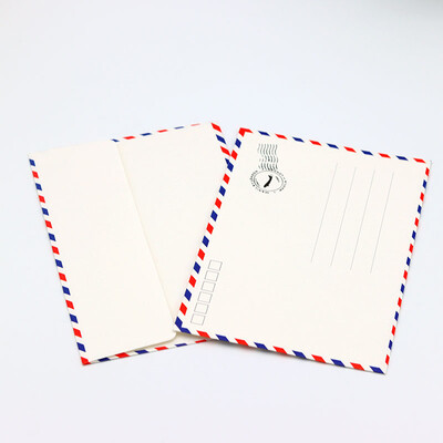 20 buc/lot plic de hârtie kraft cu margini în dungi colorate, plic de depozitare pentru aviație 17,5 * 12,3 cm