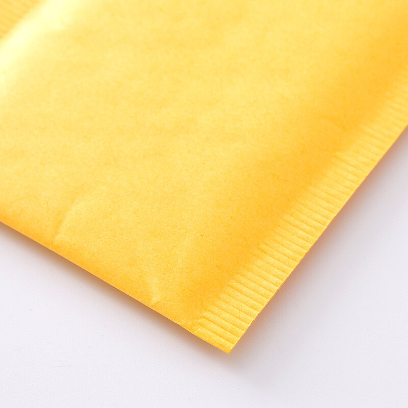 10 buc. Plicuri cu bule de hârtie kraft galbenă de dimensiuni mici.