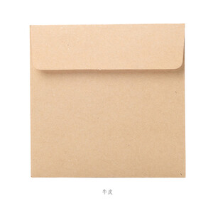 50 buc/lot Mini plicuri de hârtie 10 cm * 10 cm Artizanat și negru plicuri pentru carduri plicuri plicuri pentru cadou DIY