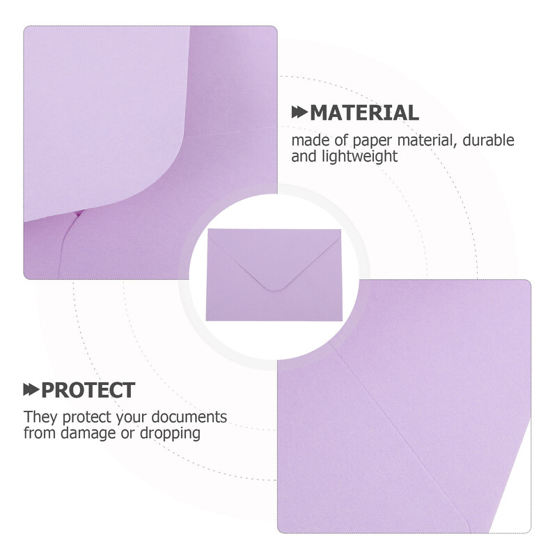 Čestitke od 50 komada Poštanska vreća Papir za zabave Studentske omotnice Pozivnice za festival Lavanda Poklon Vjenčanje Prikladno