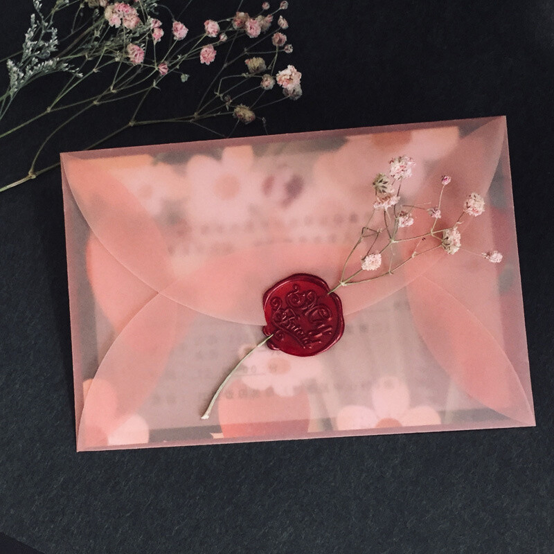 10 buc/lot plicuri colorate de hârtie cu acid sulfuric semi-transparente pentru depozitarea cărților poștale DIY, invitație de nuntă, ambalaj cadou