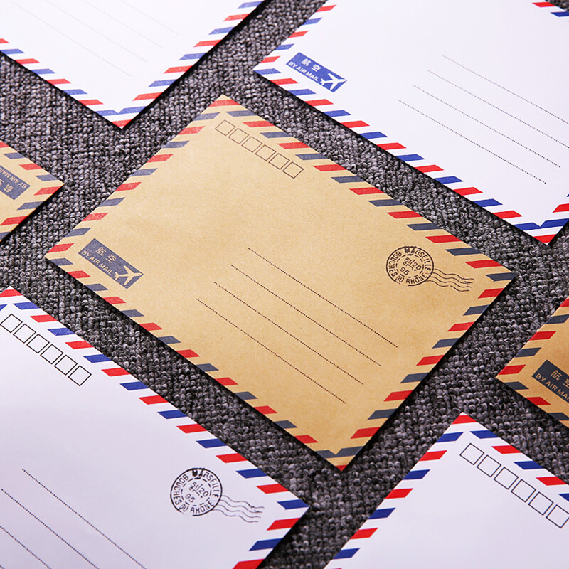 8 buc/set plic din hârtie kraft pentru depozitare carte poștală mare papetărie plic vintage pentru student, școală, birou, cadou 2 culori