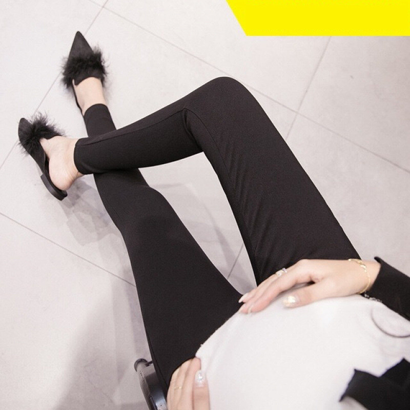 Nėščiųjų kelnės mažoms kojytėms, elastinės pieštukų kelnės pavasario ir rudens viršutiniams drabužiams, universalios pilvo kelnės rudeniui ir žiemai, plonos liekninančios kelnės