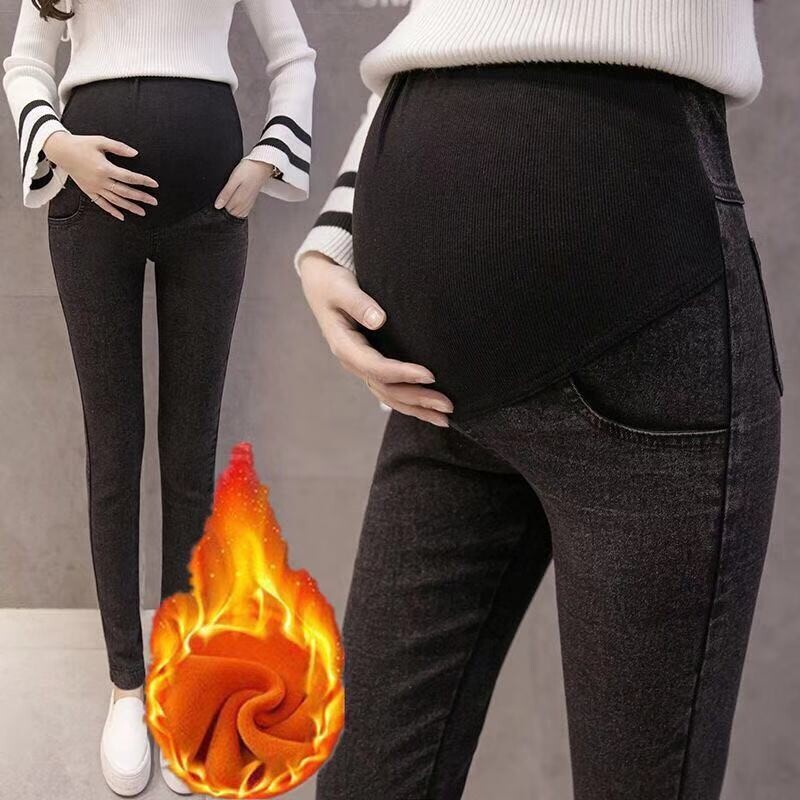 Nėščiųjų kelnės mažoms kojytėms, elastinės pieštukų kelnės pavasario ir rudens viršutiniams drabužiams, universalios pilvo kelnės rudeniui ir žiemai, plonos liekninančios kelnės