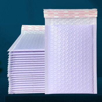 10 τμχ Bubble Mailers Purple Polyester Bubble Mailer Αυτοσφραγισμένοι φάκελοι με επένδυση Τσάντες δώρου Συσκευασία φακέλους Τσάντες για βιβλίο