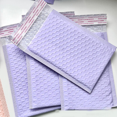 10 τμχ Bubble Mailers Purple Polyester Bubble Mailer Αυτοσφραγισμένοι φάκελοι με επένδυση Τσάντες δώρου Συσκευασία φακέλους Τσάντες για βιβλίο