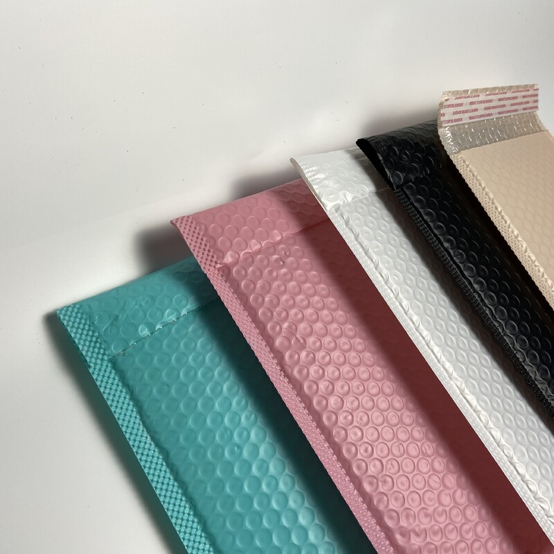 Poștă cu bule colorate 10 buc. Saci de ambalare auto-sigilate Rechizite pentru afaceri mici Plicuri căptușite Plicuri cu bule Saci de corespondență