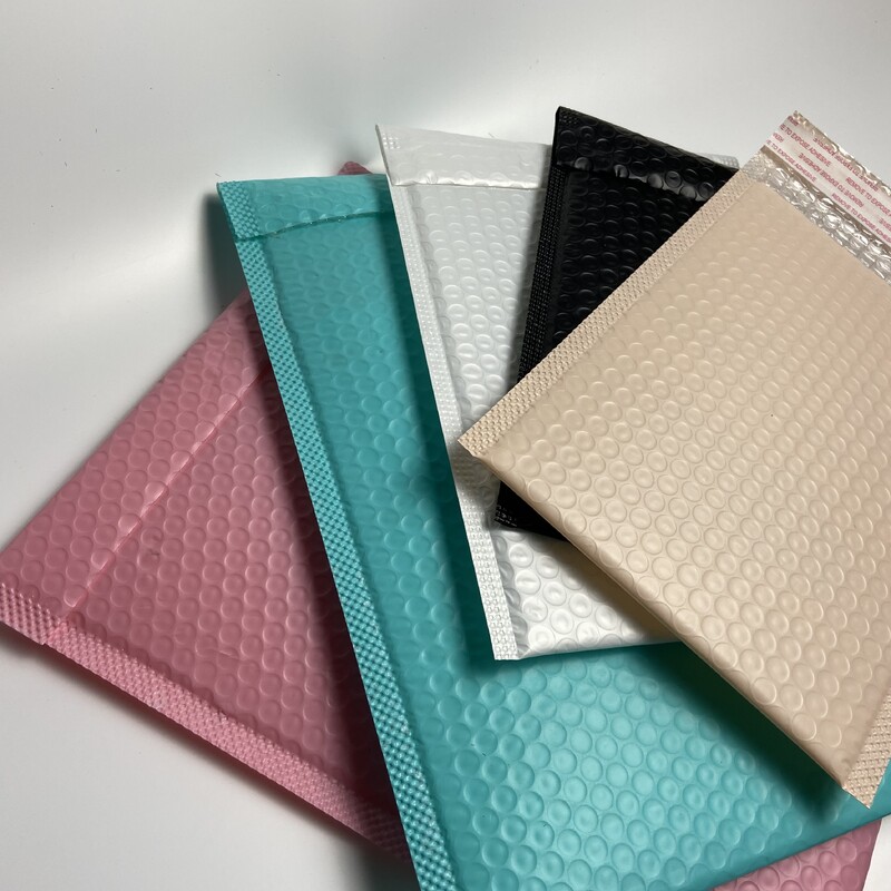 Poștă cu bule colorate 10 buc. Saci de ambalare auto-sigilate Rechizite pentru afaceri mici Plicuri căptușite Plicuri cu bule Saci de corespondență