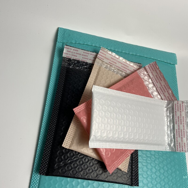 Poștă cu bule colorate 10 buc. Saci de ambalare auto-sigilate Rechizite pentru afaceri mici Plicuri căptușite Plicuri cu bule Saci de corespondență