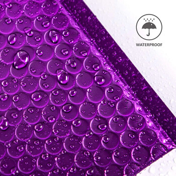 10 τμχ Bubble Mailer Poly Padded Mailing Packaging Padding Self Seal Bag Pink Shipping for Gift Entelops Purple φάκελοι