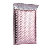 10 bucăți sac cu bule de folie de aluminiu auriu roz sac plic cu bule sac cu bule de folie de aluminiu cu laser îngroșat rezistent la șocuri