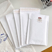 10kom bijelih omotnica s mjehurićima, omotnica s mjehurićima od kraft papira, otporna na udarce, samozatvarajuća ispunjena omotnica, poklon vrećica, paketi za dostavu