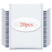 10-20 buc. Plicuri cu bule Saci de expediere din spumă albă Poly Bubble Mailers Pad Saci de ambalare cu auto-sigilare pentru reviste 11cm 15cm 23cm