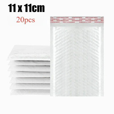 10-20 buc. Plicuri cu bule Saci de expediere din spumă albă Poly Bubble Mailers Pad Saci de ambalare cu auto-sigilare pentru reviste 11cm 15cm 23cm
