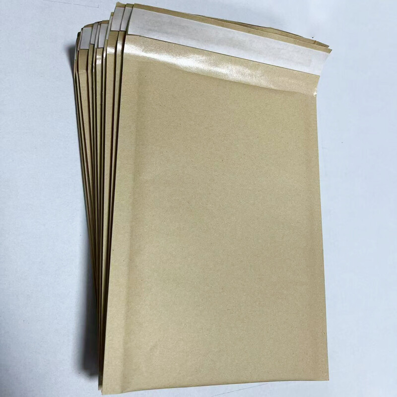 10 бр. Пликове с мехурчета от крафт хартия Подплатени пощенски пликове Плик за доставка Самозапечатваща се опаковъчна чанта за доставка Куриерски чанти за съхранение