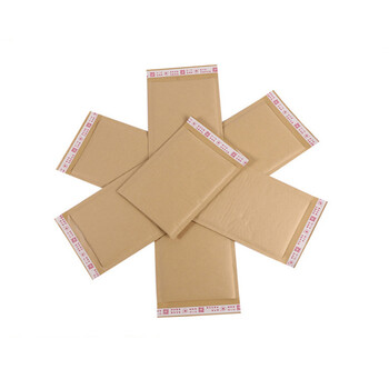 10 τεμάχια Kraft Paper Bubble Mailers Φάκελοι αποστολής με φυσική επένδυση Μικρή τσάντα φούσκας αδιάβροχη τσάντα συσκευασίας Ταχυδρομικές τσάντες