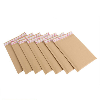 10 τεμάχια Kraft Paper Bubble Mailers Φάκελοι αποστολής με φυσική επένδυση Μικρή τσάντα φούσκας αδιάβροχη τσάντα συσκευασίας Ταχυδρομικές τσάντες