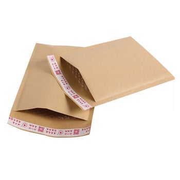 10 τεμάχια Kraft Paper Bubble Mailers Φάκελοι αποστολής με φυσική επένδυση Μικρή τσάντα φούσκας αδιάβροχη τσάντα συσκευασίας Ταχυδρομικές τσάντες