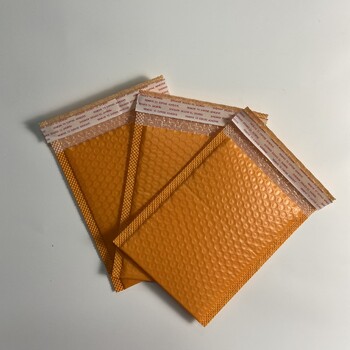 Orange Bubble Mailers 10 Pack 18x23cm Αυτοσφραγισμένη τσάντα αποστολής Γεμισμένοι φάκελοι Bubble Polymailers Συσκευασία αλληλογραφίας για επιχειρήσεις