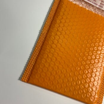 Orange Bubble Mailers 10 Pack 18x23cm Αυτοσφραγισμένη τσάντα αποστολής Γεμισμένοι φάκελοι Bubble Polymailers Συσκευασία αλληλογραφίας για επιχειρήσεις