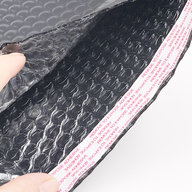 100 опаковки Черни балонни опаковъчни чанти за бизнес стоки/подаръци/пликове/пакетна чанта за бижута Анти-екструзия Водоустойчива