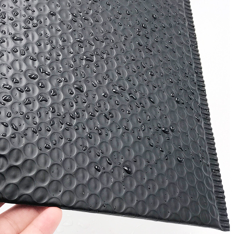 100 опаковки Черни балонни опаковъчни чанти за бизнес стоки/подаръци/пликове/пакетна чанта за бижута Анти-екструзия Водоустойчива