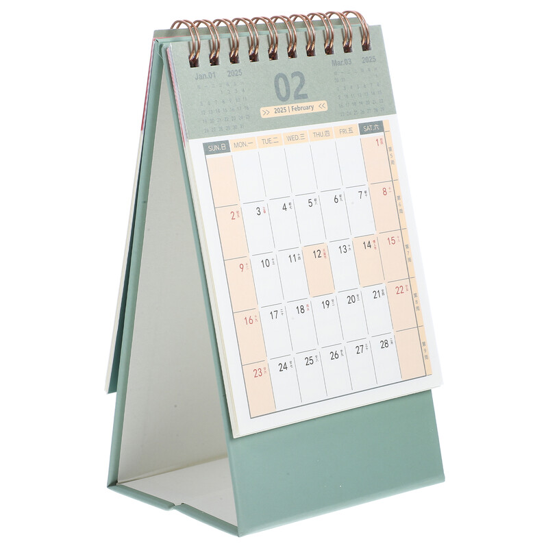 Calendar de birou 2025 Utilizare zilnică Luna Decorativ Gospodărie în picioare Birou delicat