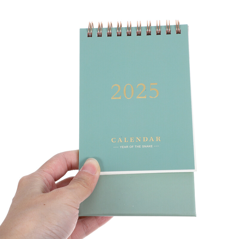 Stolni kalendar za 2025. Osjetljivi, akademski, za svakodnevnu upotrebu, mjesec, ukrasni, stojeći, stolni, prijenosni za kućanstvo