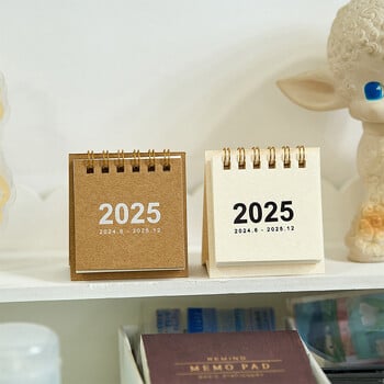 2025 Desk Calendar Mini Spiral Calendar Books Kawaii To Do List Καθημερινή Μηνιαία Ετήσια Planner Time Manegement Διακοσμήσεις γραφείου