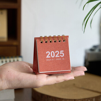 2025 Desk Calendar Mini Spiral Calendar Books Kawaii To Do List Καθημερινή Μηνιαία Ετήσια Planner Time Manegement Διακοσμήσεις γραφείου