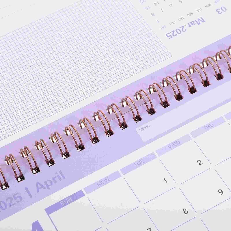 Radio 2025 Calendar de birou Ceas digital Rechizite pentru casă Tablă albă Decorativă Luna Mare