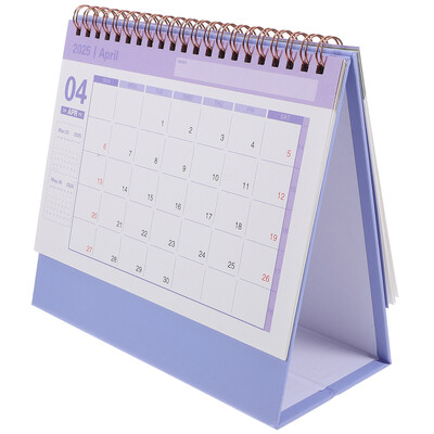 24 25 Desk Calendar Μηνιαίο 2025 Mini Standing Decoration Desktop Planner