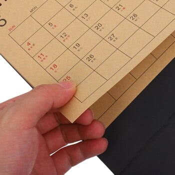 Νέο Mini Desktop Calendar 2024-2025 Small Standing Calendar Tiny Desk Calendar Standing Flip Desktop Calendar for Home Office