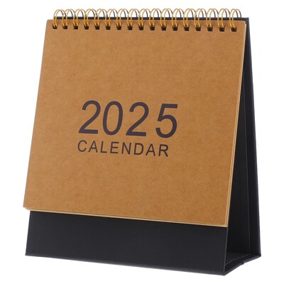 Νέο Mini Desktop Calendar 2024-2025 Small Standing Calendar Tiny Desk Calendar Standing Flip Desktop Calendar for Home Office