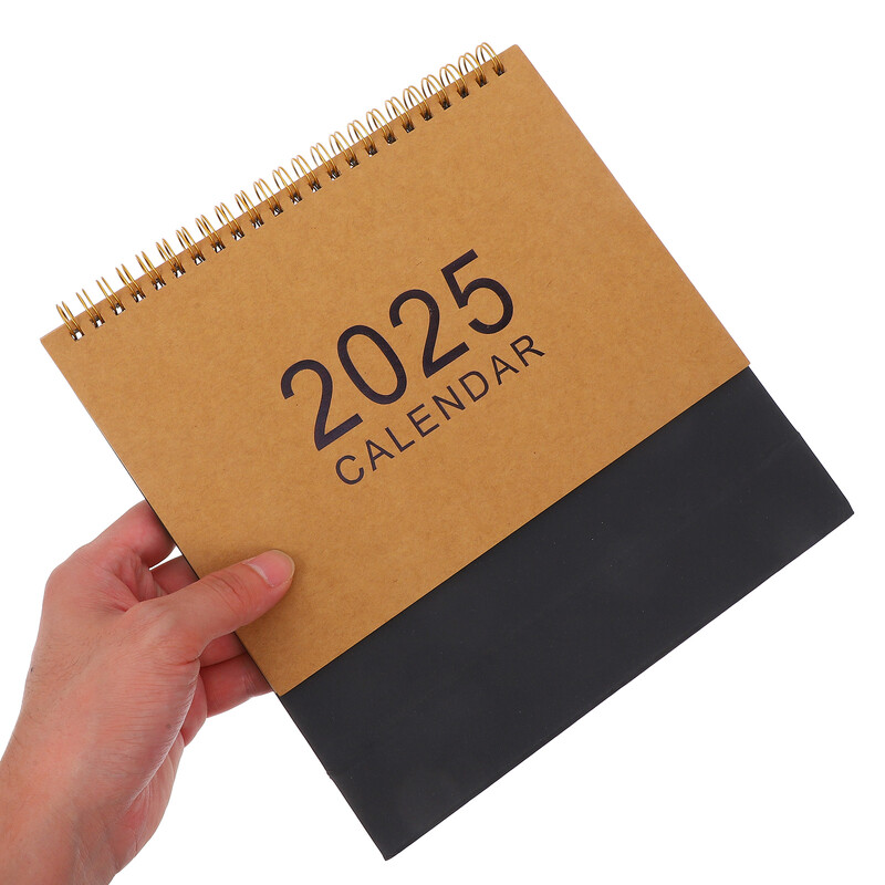 Nou mini calendar de birou 2024-2025 Calendar mic în picioare Calendar mic de birou în picioare Calendare de birou cu răsturnare pentru biroul acasă
