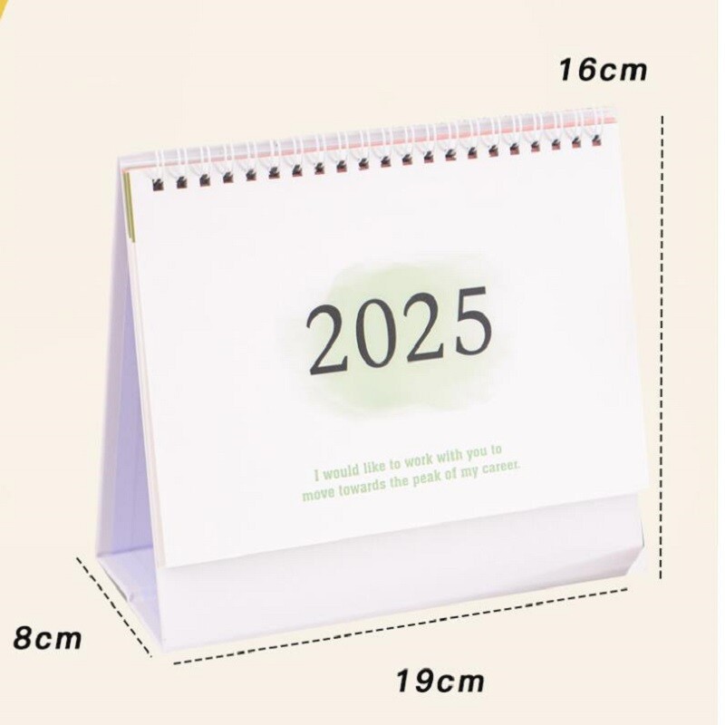 Настолен календар за 2025 г. Голям английски календар Книги Годишен списък със задачи Месечен дневен планер Управление на времето