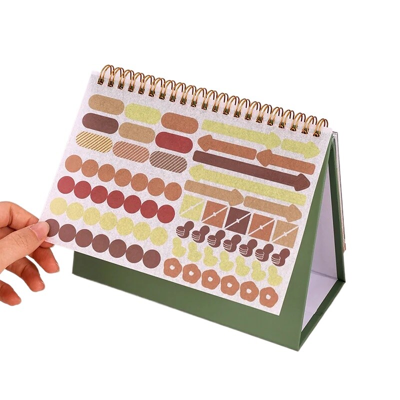 4 stiluri 2024 7-2025.12 Decorare birou pentru birou Planificare multifuncțională Calendar de birou Rechizite de birou