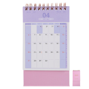 Monthly Wall Planner 2025 Desk Calendar White Board Flip for Classroom Refrigerator Pink Paper Office