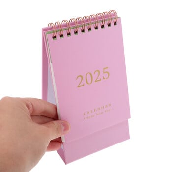 Monthly Wall Planner 2025 Desk Calendar White Board Flip for Classroom Refrigerator Pink Paper Office