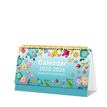 2025-2026 Coil Desk Calendar With Memo Notes Επιτραπέζιο Αναποδογυρισμένο Πρόγραμμα Μηνιαίο Ημερολόγιο για Σχολικά Γραφεία στο σπίτι