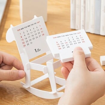 Creative Wooden Horse Desk Calendar 2025 Year Funny Assembled DIY Επιτραπέζιο Ημερολόγιο Δώρα στολίδι επιτραπέζιου γραφείου σπιτιού