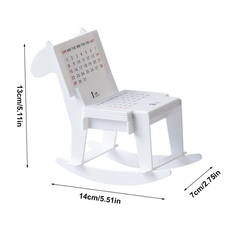 Loomingulised puidust hobuste lauakalendrid 2025. aasta naljakad kokkupandud DIY lauakalender Kodukontori töölaua kaunistustega kingitused