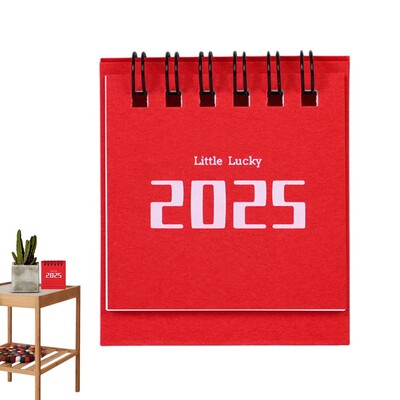 Stojeći kalendar Stolni kalendar 2025 Mali stolni ukras Memo Pad Kalendar Stojeći kalendar za kućnu školu